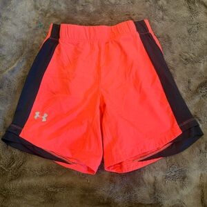 Under Armour Red and Black SpeedPocket Shorts